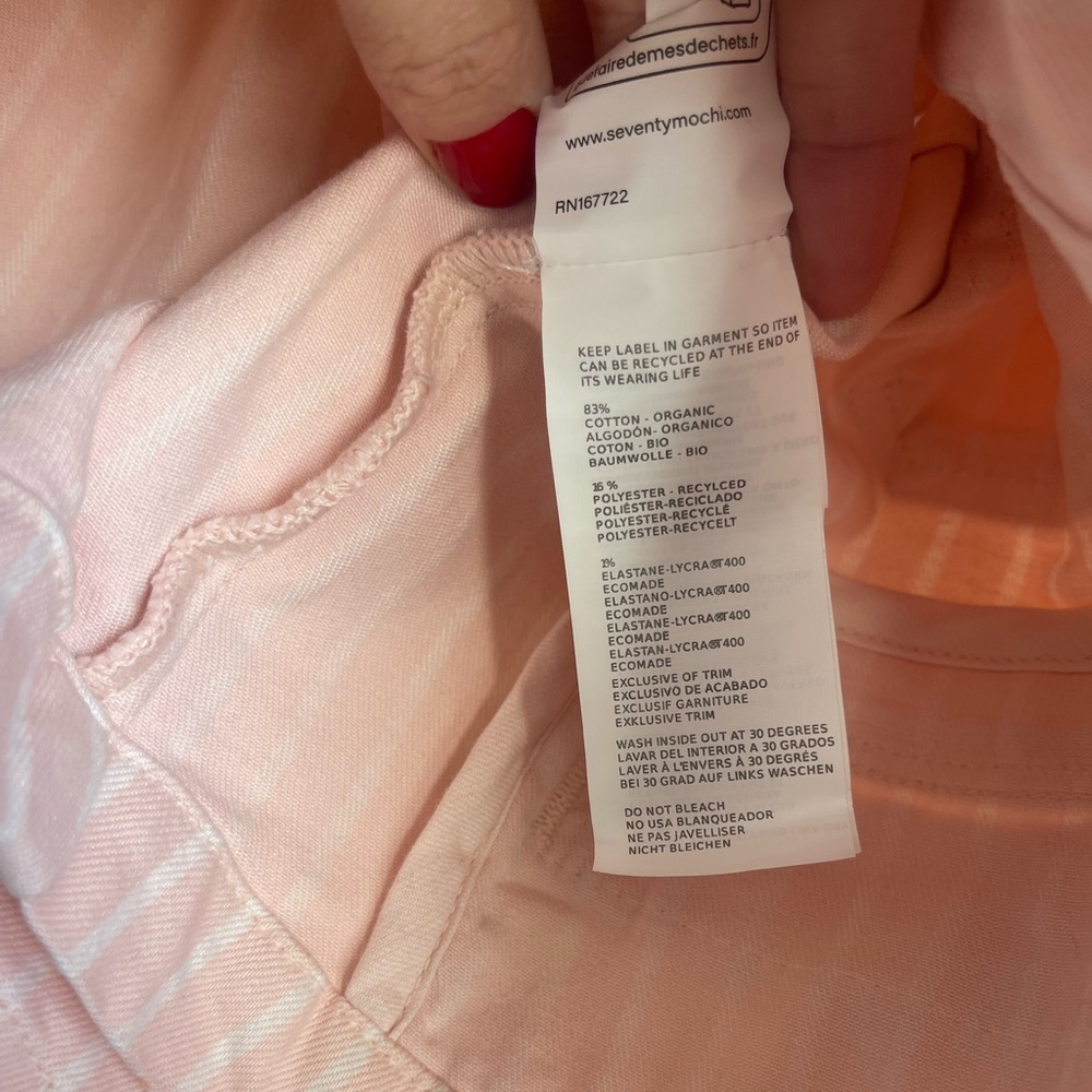 seventy + mochi Pink and White Vest - Picture 9 of 9